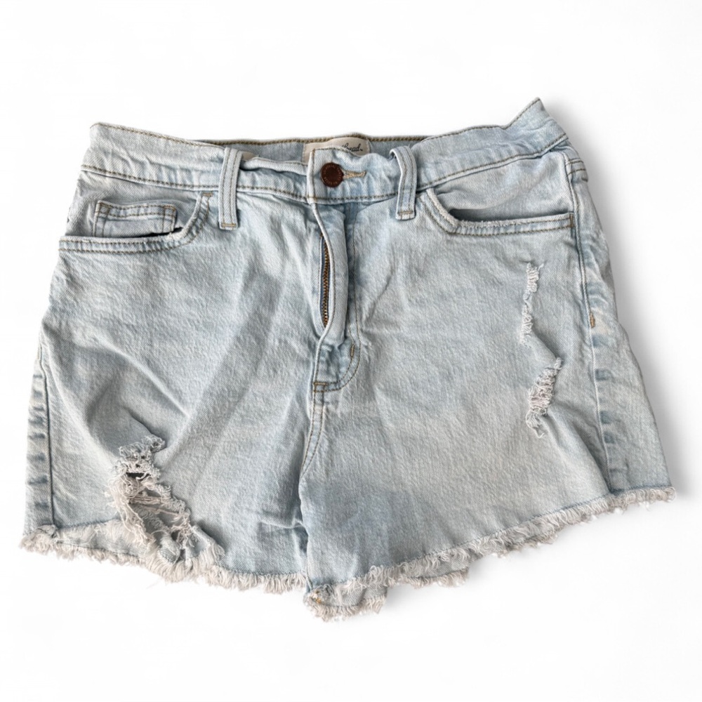 Universal Thread Light Wash Ripped Jean Shorts